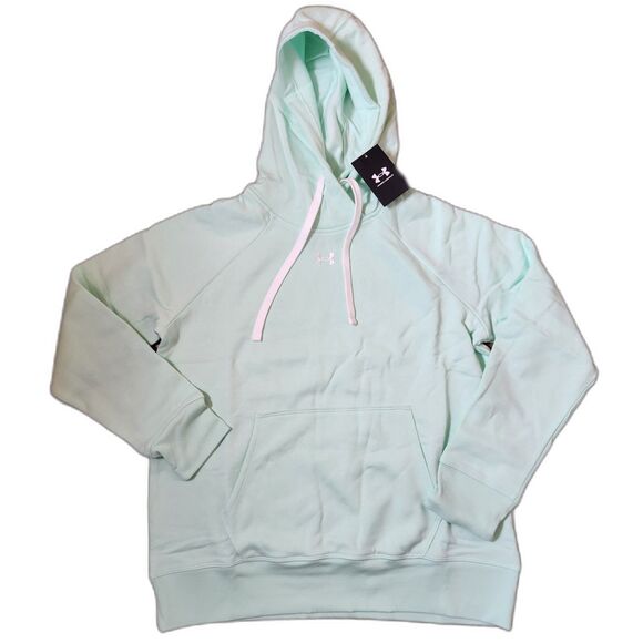 Under Armour Women’s Pullover Hoodie Size Medium | Light Green Sweatshirt | NWT - Picture 1 of 8